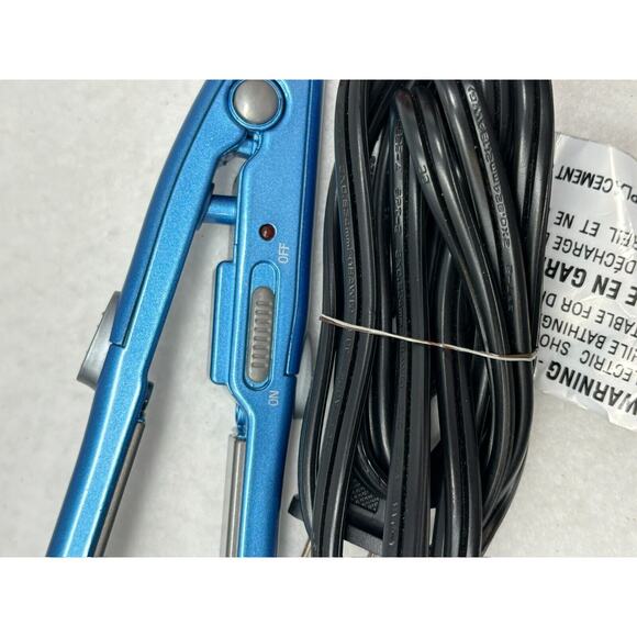 BaByliss PRO Nano Titanium Light Blue Flat Iron Travel Size Model - Picture 3 of 6